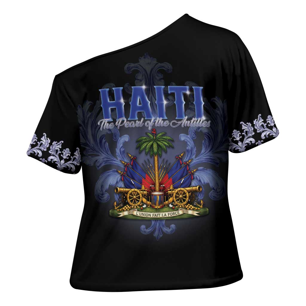 Haiti 1804 Cross Shoulder Shirt Haitian Heritage Month