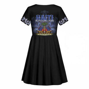 Haiti 1804 Kid Short Sleeve Dress Haitian Heritage Month