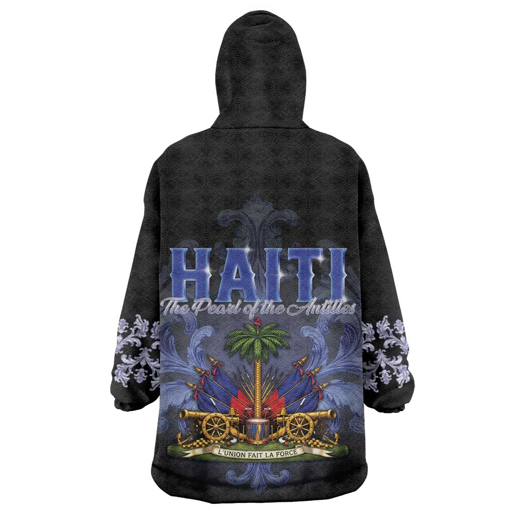 Haiti 1804 Kid Wearable Blanket Hoodie Haitian Heritage Month