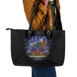 Haiti 1804 Leather Tote Bag Haitian Heritage Month