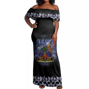 Haiti 1804 Off Shoulder Maxi Dress Haitian Heritage Month