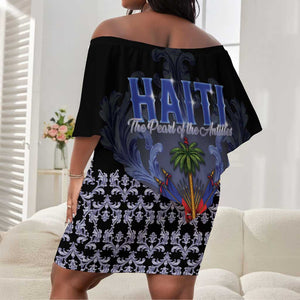 Haiti 1804 Off Shoulder Short Dress Haitian Heritage Month