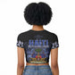 Haiti 1804 Raglan Cropped T shirt Haitian Heritage Month