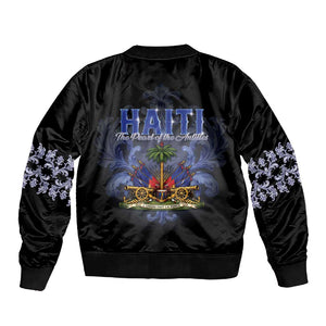 Haiti 1804 Sleeve Zip Bomber Jacket Haitian Heritage Month