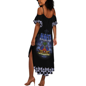 Haiti 1804 Summer Maxi Dress Haitian Heritage Month