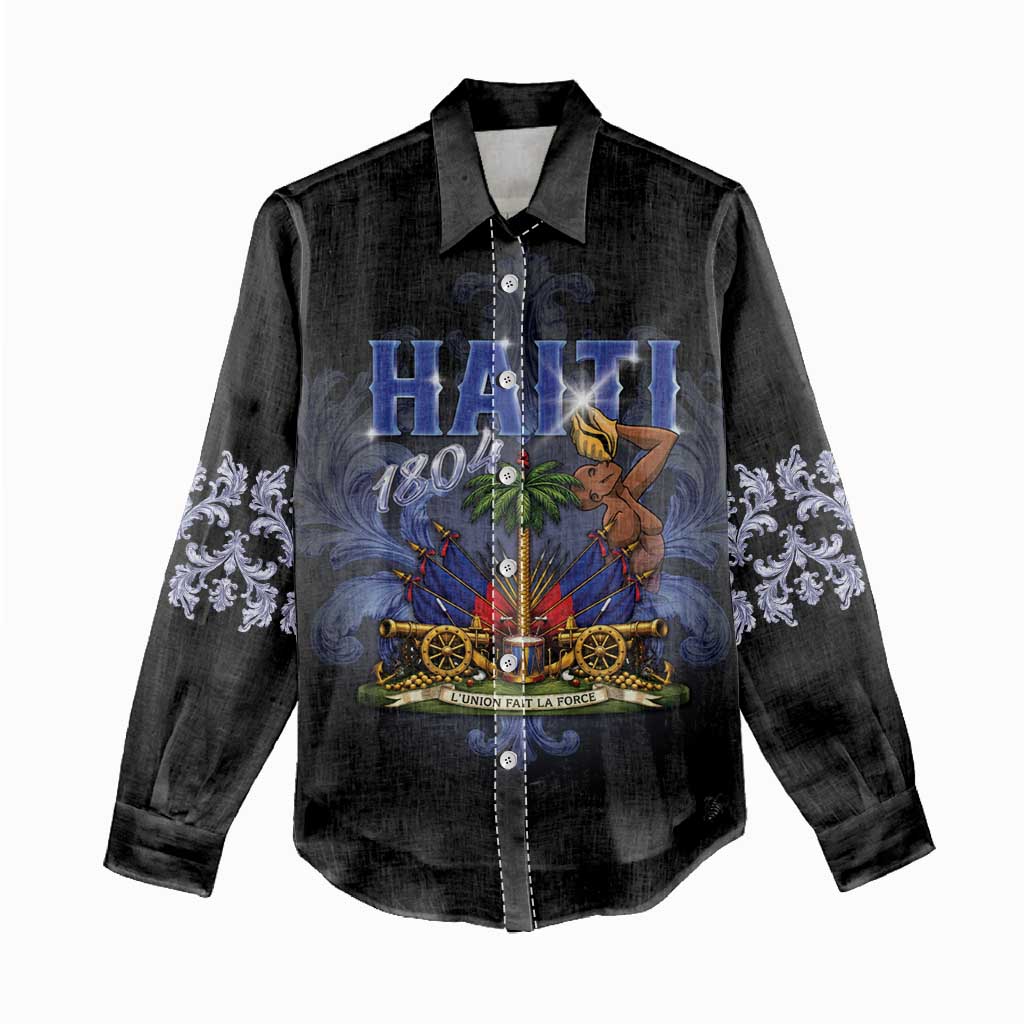Haiti 1804 Women Casual Shirt Haitian Heritage Month