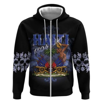 Haiti 1804 Zip Hoodie Haitian Heritage Month