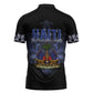 Haiti 1804 Zipper Polo Shirt Haitian Heritage Month