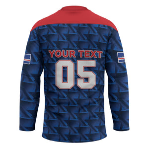 Custom Cabo Verde Football 2026 Hockey Jersey Road To Glory