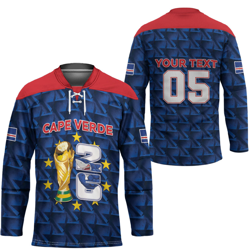 Custom Cabo Verde Football 2026 Hockey Jersey Road To Glory