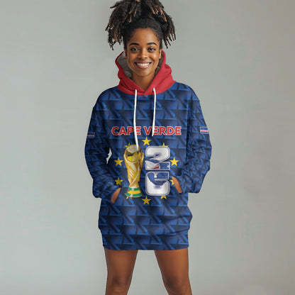 Custom Cabo Verde Football 2026 Hoodie Dress Road To Glory