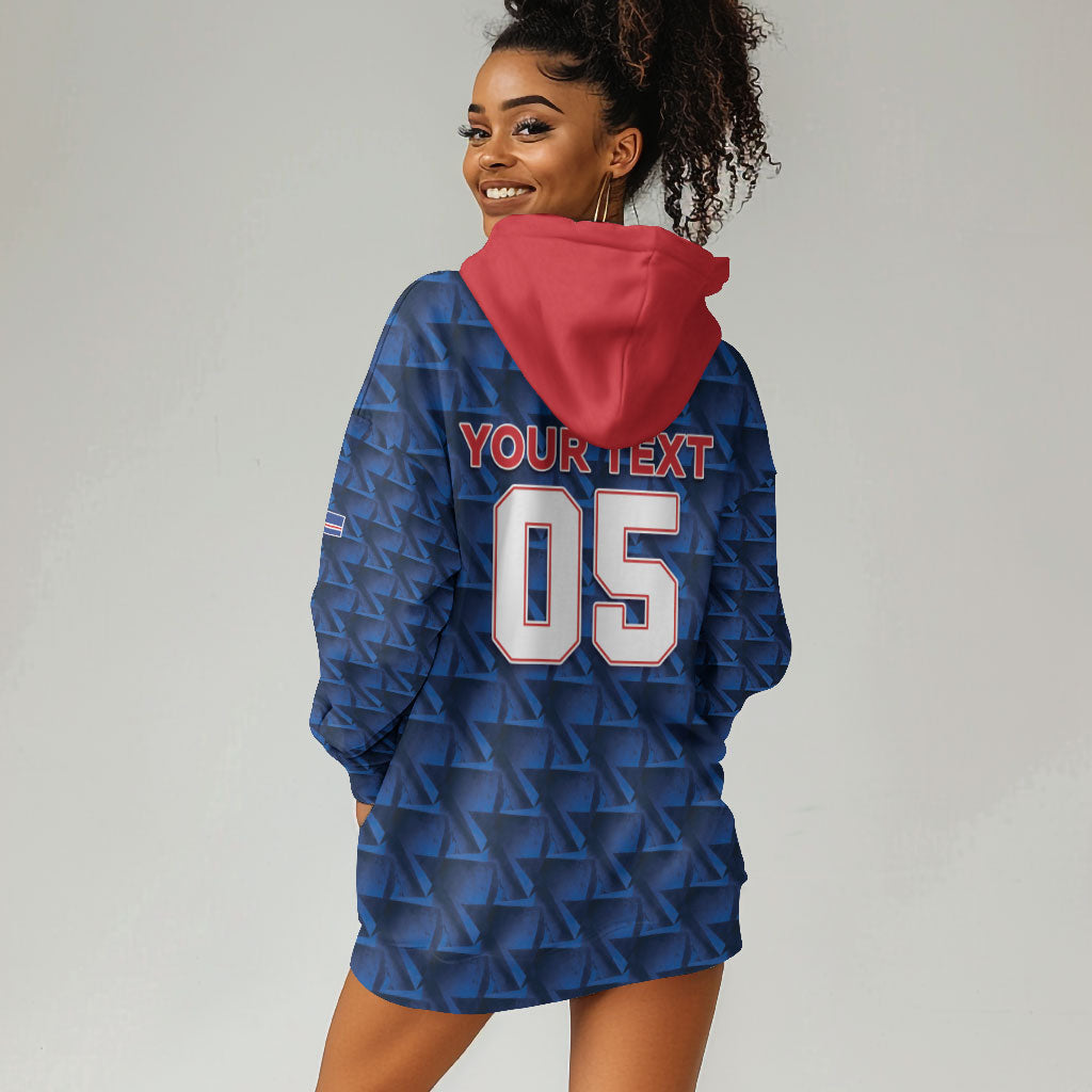 Custom Cabo Verde Football 2026 Hoodie Dress Road To Glory