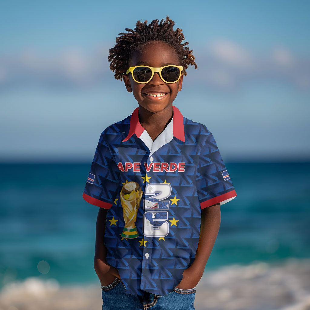 Custom Cabo Verde Football 2026 Kid Hawaiian Shirt Road To Glory