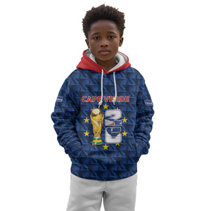 Custom Cabo Verde Football 2026 Kid Hoodie Road To Glory