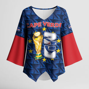 Custom Cabo Verde Football 2026 Kimono Sleeve Blouse Road To Glory