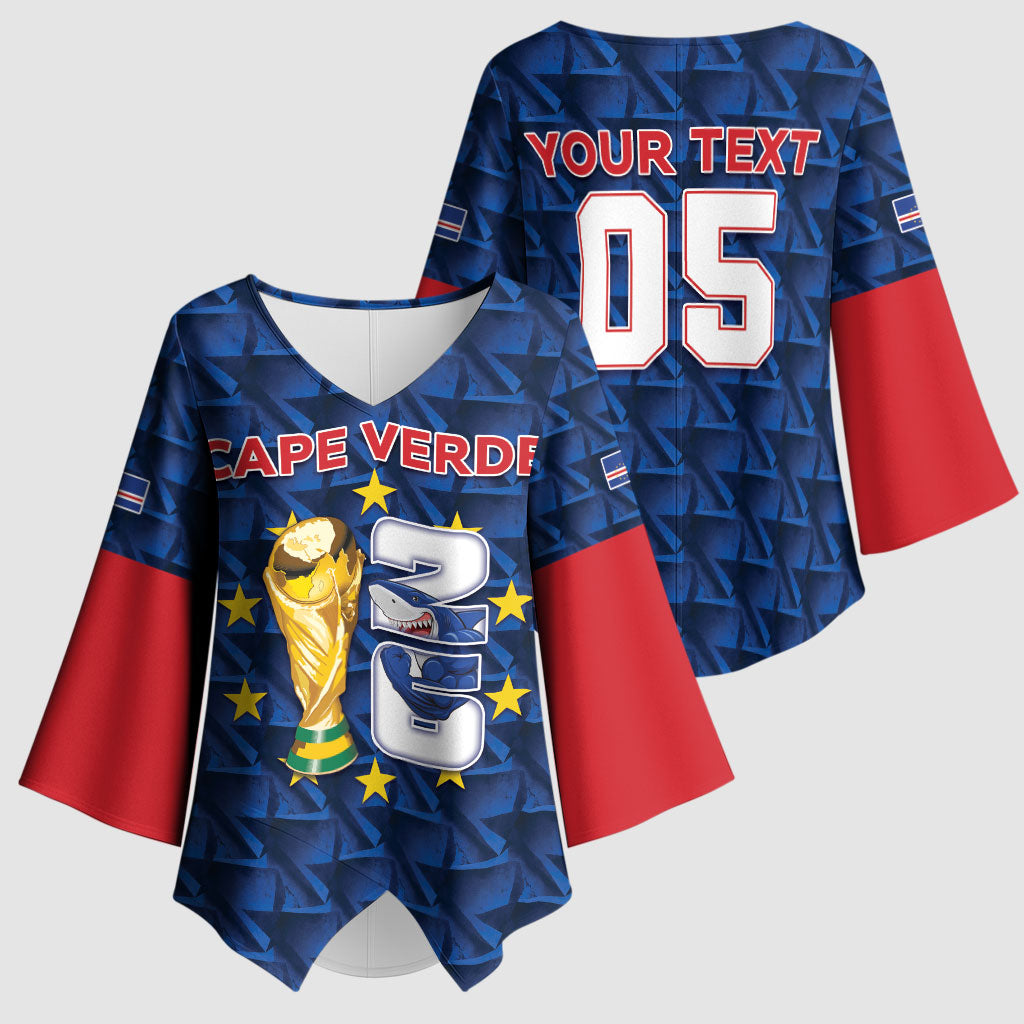 Custom Cabo Verde Football 2026 Kimono Sleeve Blouse Road To Glory