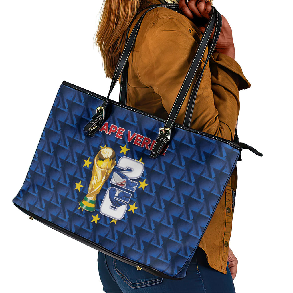 Cabo Verde Football 2026 Leather Tote Bag Road To Glory