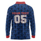 Custom Cabo Verde Football 2026 Long Sleeve Polo Shirt Road To Glory