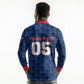 Custom Cabo Verde Football 2026 Long Sleeve Polo Shirt Road To Glory
