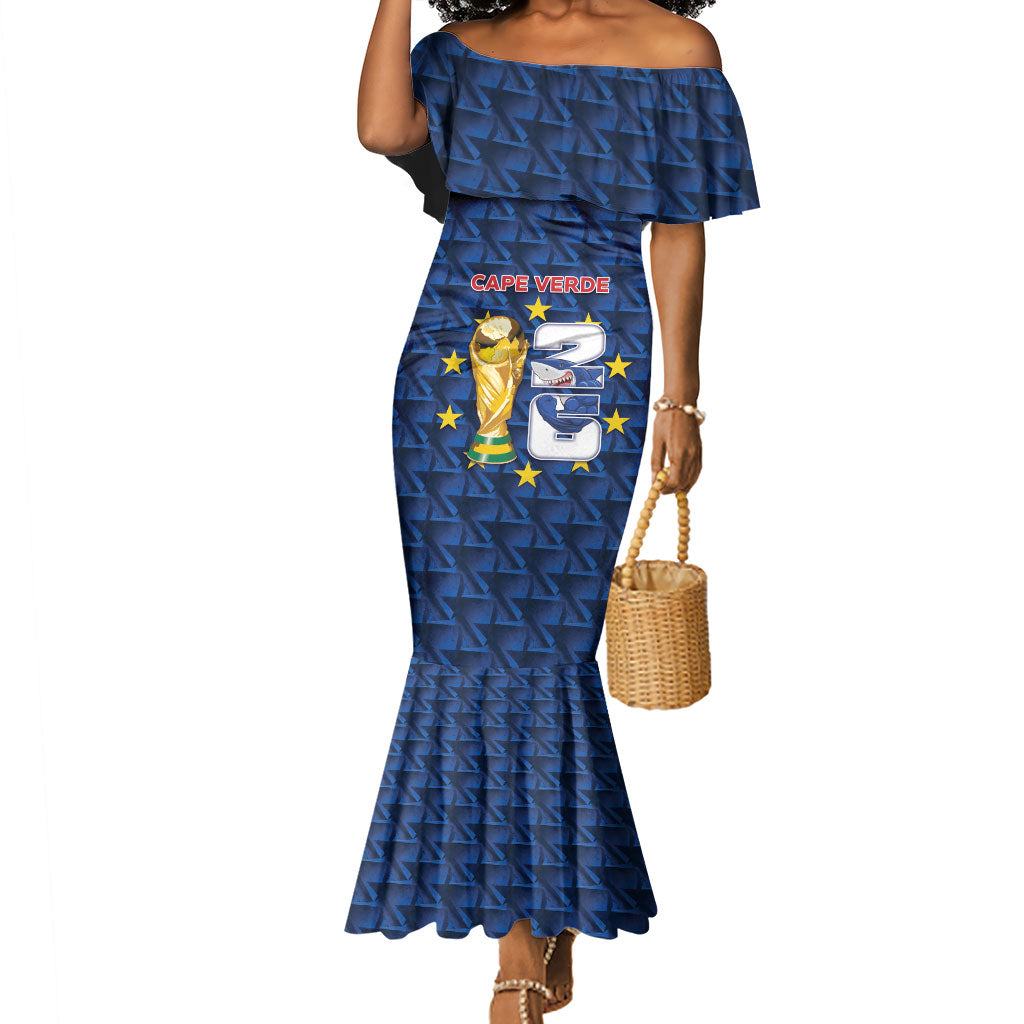 Custom Cabo Verde Football 2026 Mermaid Dress Road To Glory