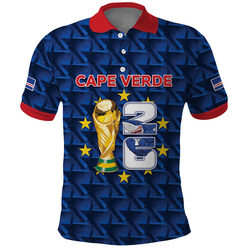 Custom Cabo Verde Football 2026 Polo Shirt Road To Glory