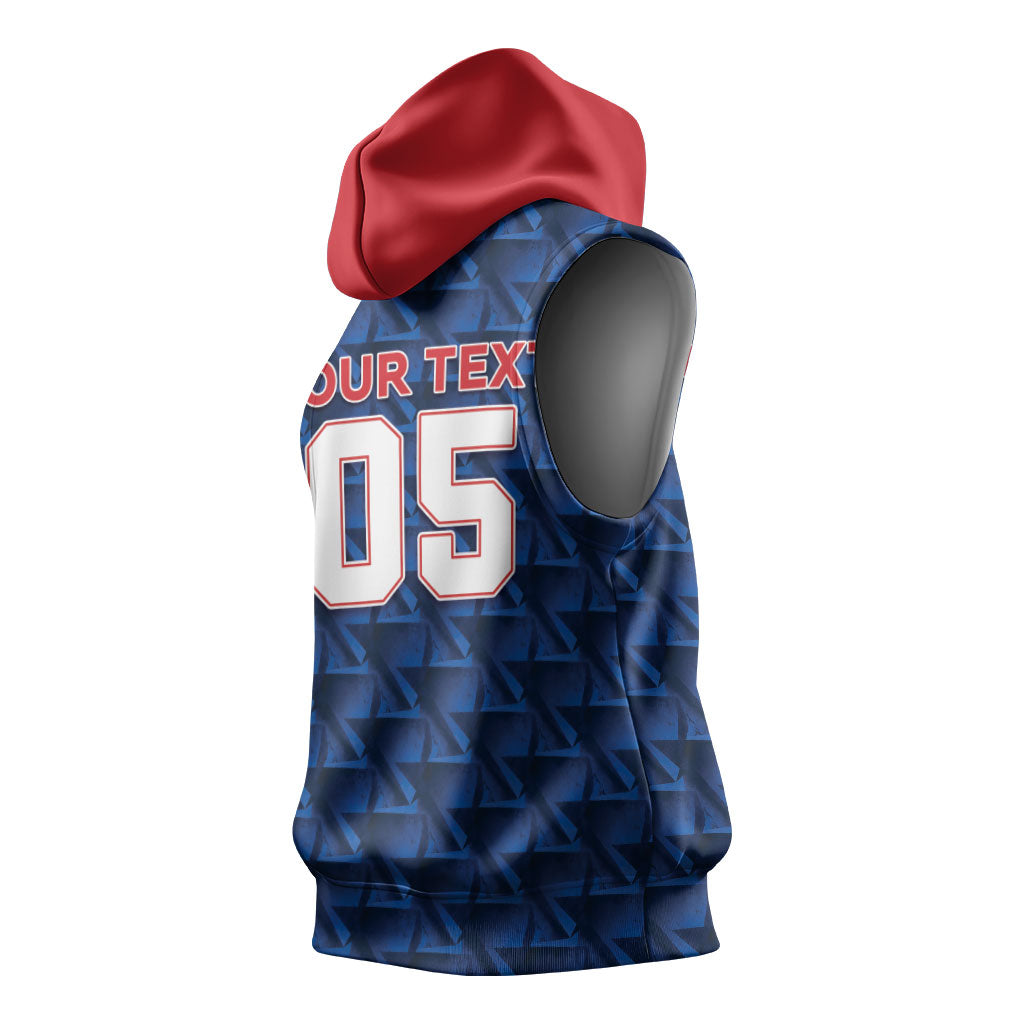 Custom Cabo Verde Football 2026 Sleeveless Hoodie Road To Glory