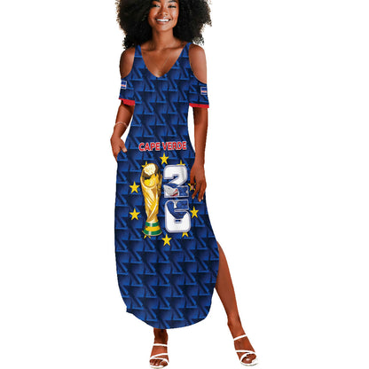 Custom Cabo Verde Football 2026 Summer Maxi Dress Road To Glory