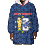 Custom Cabo Verde Football 2026 Wearable Blanket Hoodie Road To Glory