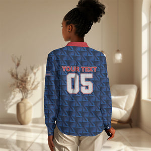Custom Cabo Verde Football 2026 Women Casual Shirt Road To Glory