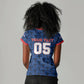 Custom Cabo Verde Football 2026 Women V-Neck T-Shirt Road To Glory