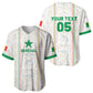 Custom Senegal Football 2026 Baseball Jersey Car Rapide-Inspired Pattern