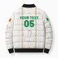 Custom Senegal Football 2026 Bomber Puffer Jacket Car Rapide-Inspired Pattern