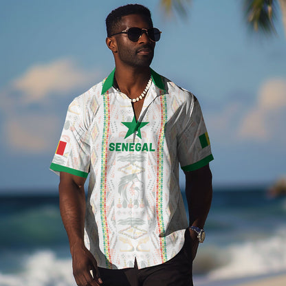 Custom Senegal Football 2026 Hawaiian Shirt Car Rapide-Inspired Pattern