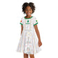 Custom Senegal Football 2026 Kid Short Sleeve Dress Car Rapide-Inspired Pattern