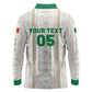 Custom Senegal Football 2026 Long Sleeve Polo Shirt Car Rapide-Inspired Pattern