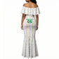 Custom Senegal Football 2026 Mermaid Dress Car Rapide-Inspired Pattern