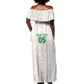 Custom Senegal Football 2026 Off Shoulder Maxi Dress Car Rapide-Inspired Pattern