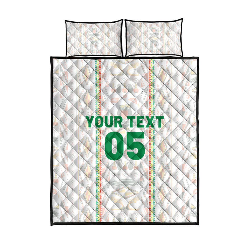 Custom Senegal Football 2026 Quilt Bed Set Car Rapide-Inspired Pattern
