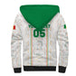 Custom Senegal Football 2026 Sherpa Hoodie Car Rapide-Inspired Pattern