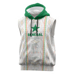 Custom Senegal Football 2026 Sleeveless Hoodie Car Rapide-Inspired Pattern