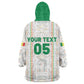 Custom Senegal Football 2026 Wearable Blanket Hoodie Car Rapide-Inspired Pattern