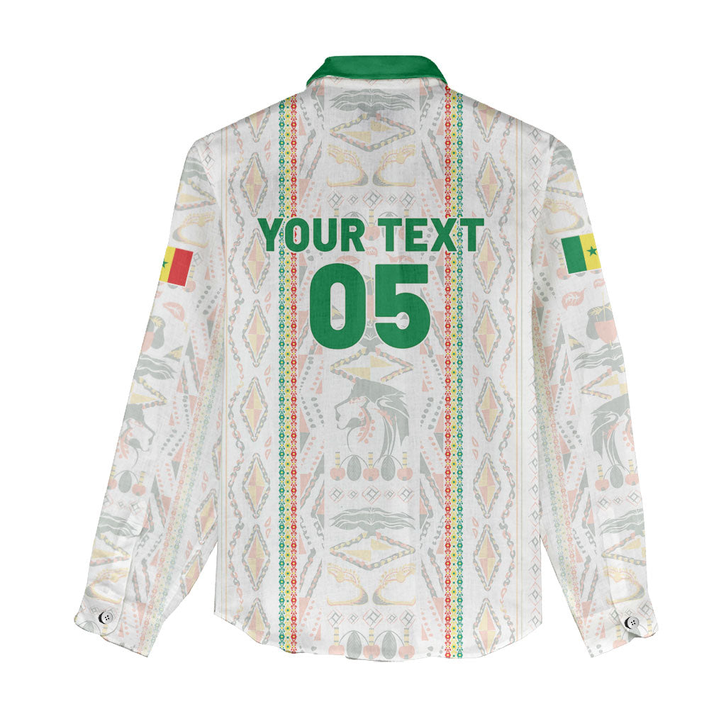 Custom Senegal Football 2026 Women Casual Shirt Car Rapide-Inspired Pattern