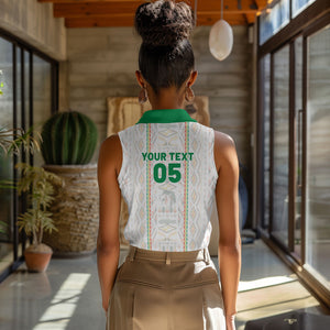 Custom Senegal Football 2026 Women Sleeveless Polo Shirt Car Rapide-Inspired Pattern