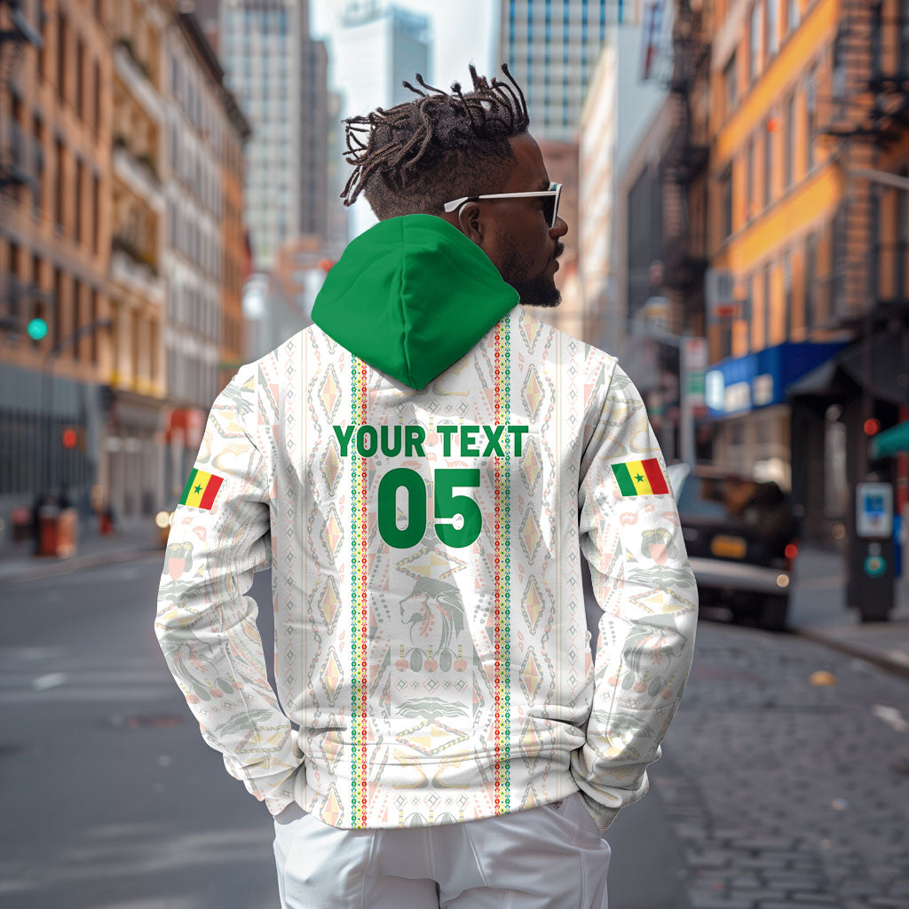 Custom Senegal Football 2026 Zip Hoodie Car Rapide-Inspired Pattern