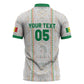 Custom Senegal Football 2026 Zipper Polo Shirt Car Rapide-Inspired Pattern