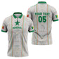 Custom Senegal Football 2026 Zipper Polo Shirt Car Rapide-Inspired Pattern