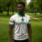 Custom Senegal Football 2026 Zipper Polo Shirt Car Rapide-Inspired Pattern