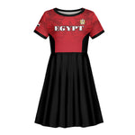 Custom Egypt Football 2026 Kid Short Sleeve Dress Go Pharaohs Special Style