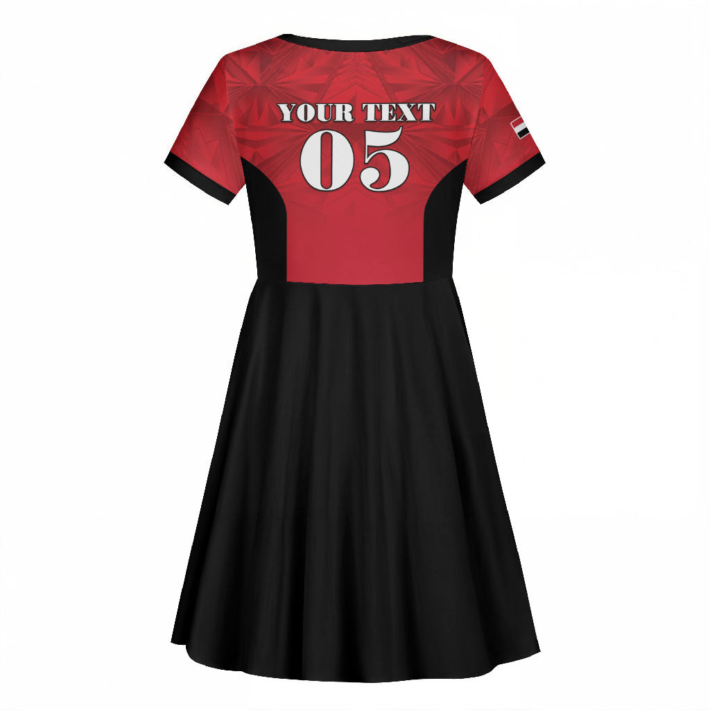 Custom Egypt Football 2026 Kid Short Sleeve Dress Go Pharaohs Special Style