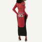 Custom Egypt Football 2026 Long Sleeve Bodycon Dress Go Pharaohs Special Style